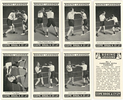 1935 Cope Bros. & Co. "Boxing Lessons" Complete Set (25)